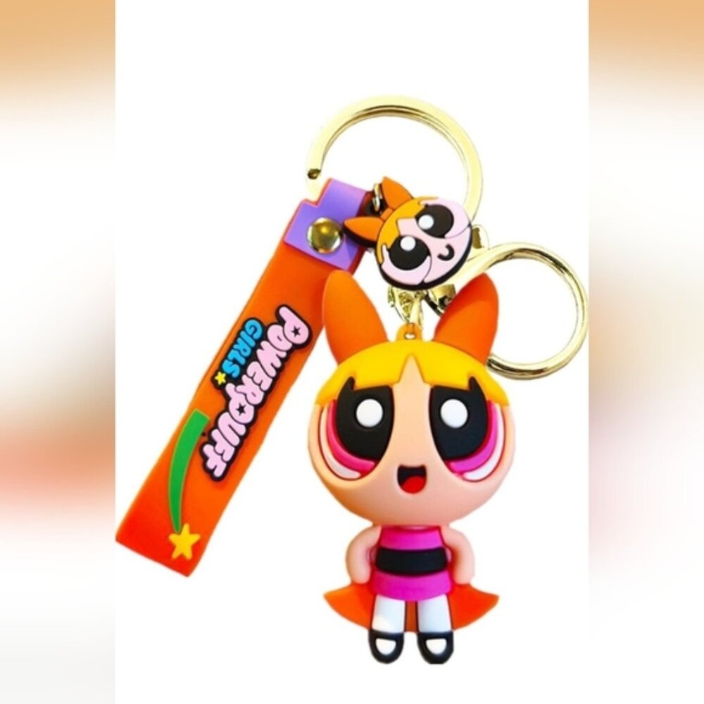 Powderpuff Girl Blossom Keychain Or Bag Charm (New)
